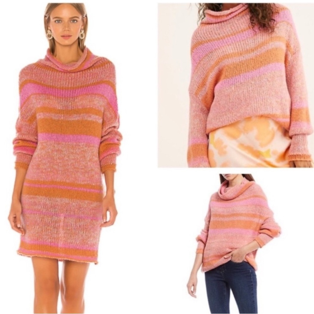 Free People Candy Stripe Sweater Dress